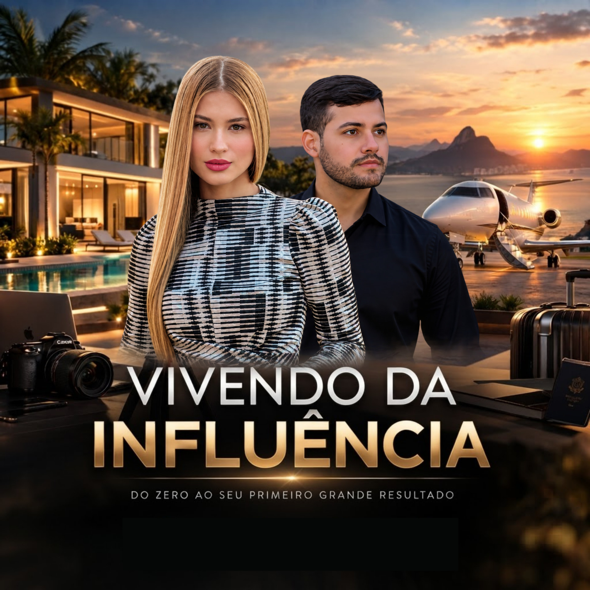 Vivendo da Influência — capa oficial do curso